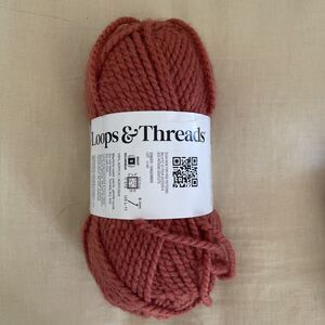 Charisma Yarn by Loops & Threads Ginger CARAMEL Bulky 3.5 Oz Acrylic